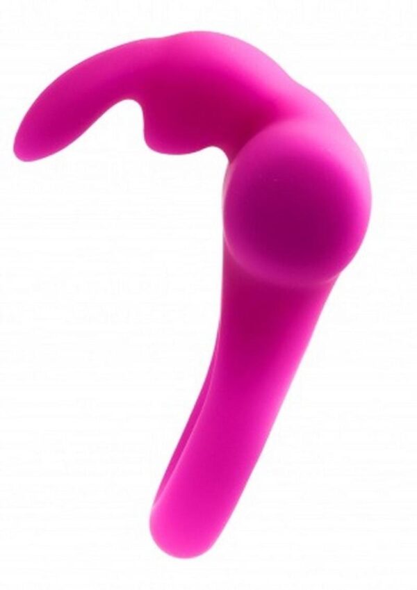VeDO Frisky Bunny Rechargeable Silicone Vibrating Cock Ring - Purple - Image 3