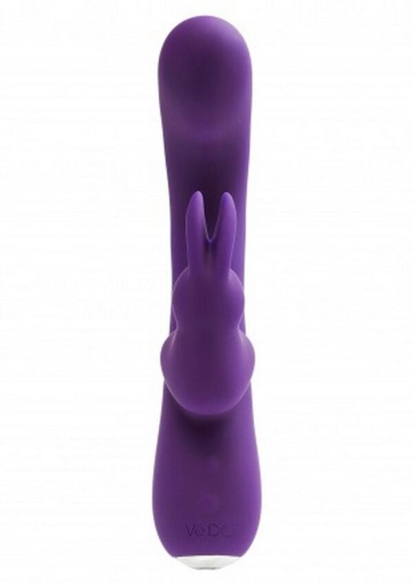 VeDO Kinky Bunny Plus Rechargeable Silicone Rabbit Vibrator - Deep Purple - Image 3