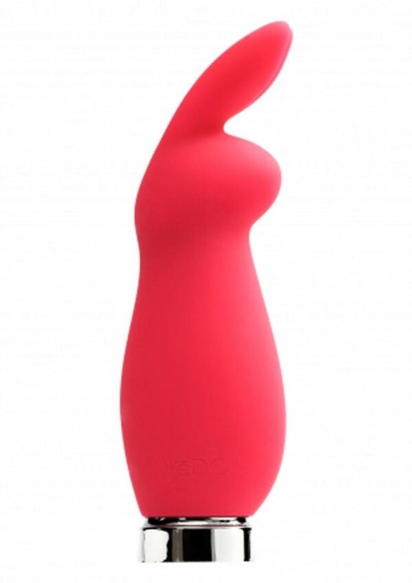 VeDO Crazzy Bunny Rechargeable Silicone Mini Vibrator - Pink - Image 4