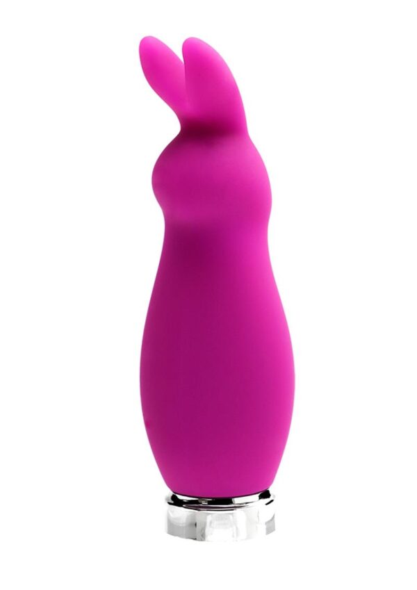 VeDO Crazzy Bunny Rechargeable Silicone Mini Vibrator - Purple - Image 2