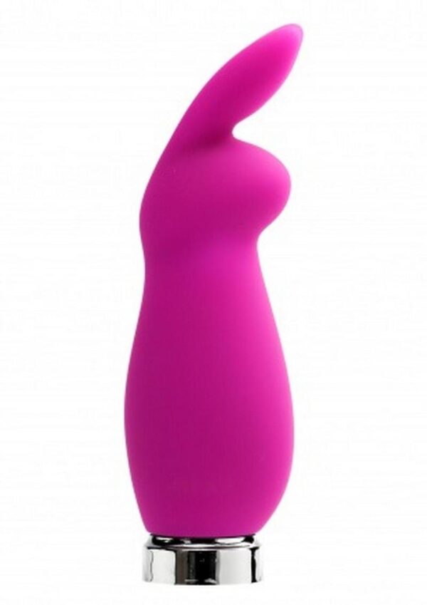 VeDO Crazzy Bunny Rechargeable Silicone Mini Vibrator - Purple - Image 4