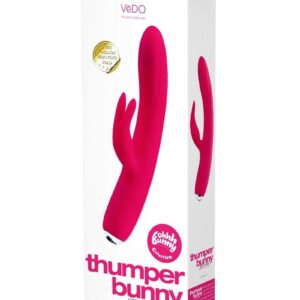 VeDO Thumper Bunny Silicone Rabbit Vibrator - Pretty In Pink