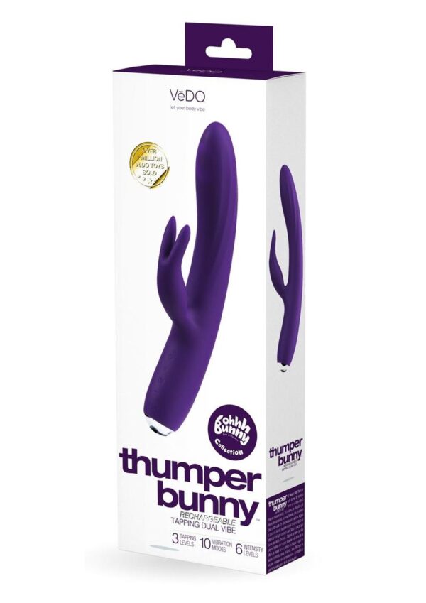 VeDO Thumper Bunny Silicone Rabbit Vibrator - Purple