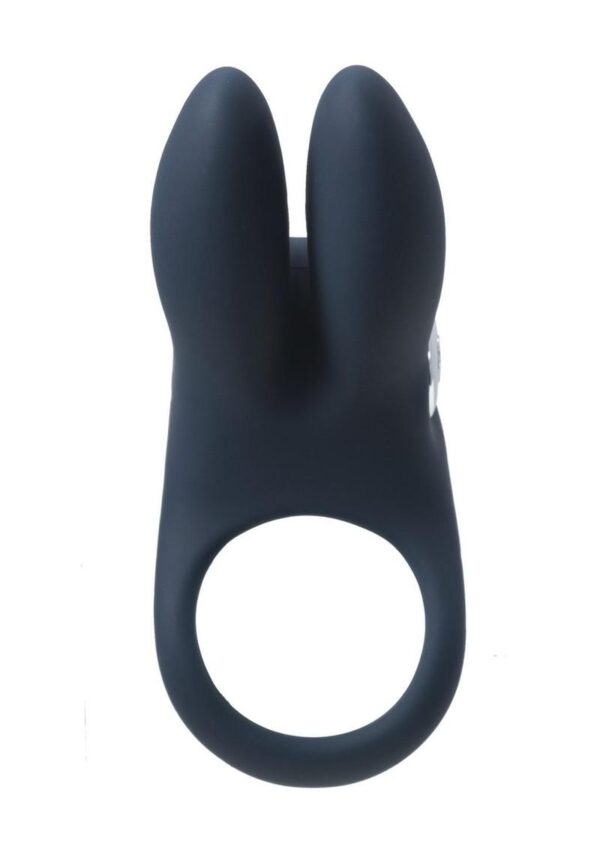 VeDO Sexy Bunny Rechargeable Silicone Couples Cock Ring - Black Pearl - Image 2