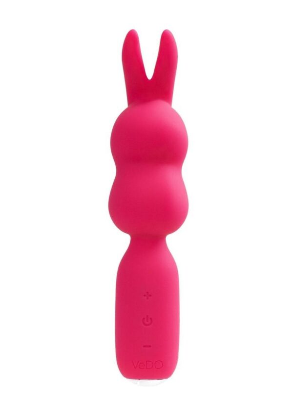 VeDO Hopper Bunny Rechargeable Silicone Mini Vibrator - Pink - Image 2