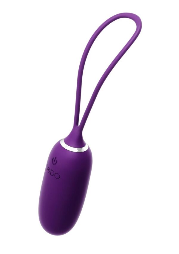VeDO Kiwi Rechargeable Silicone Insertable Bullet Vibrator with Remote Control - Deep Purple - Image 2