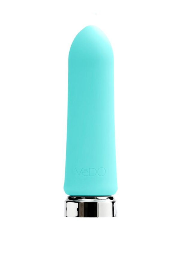VeDO Bam Rechargeable Silicone Bullet Vibrator - Tease Me Turquoise - Image 2