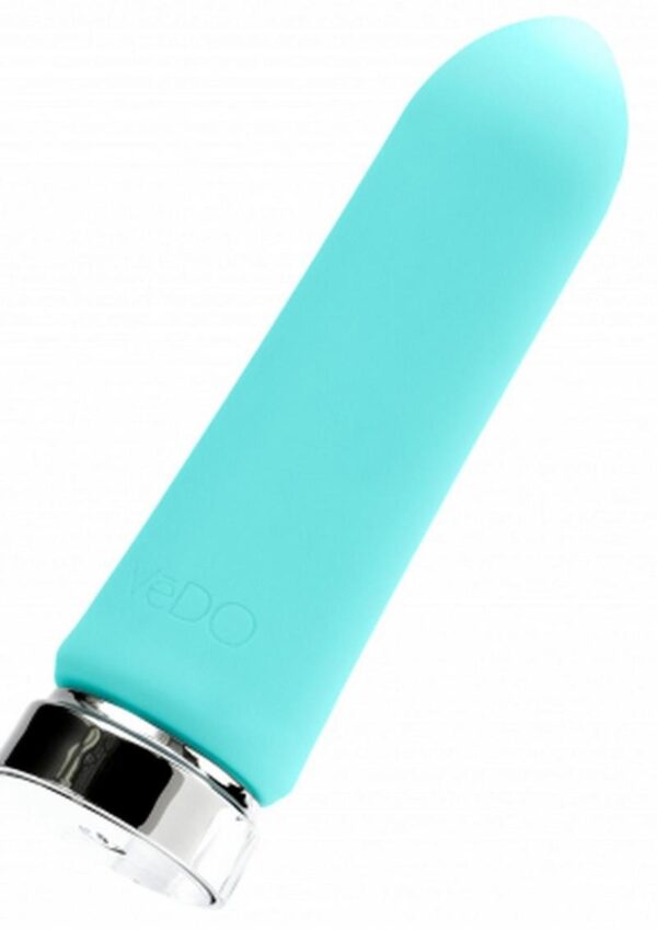 VeDO Bam Rechargeable Silicone Bullet Vibrator - Tease Me Turquoise - Image 3
