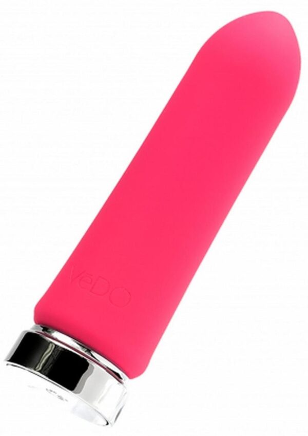 VeDO Bam Rechargeable Silicone Bullet Vibrator - Foxy Pink - Image 3