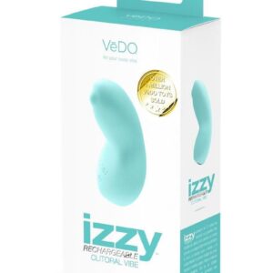 VeDO Izzy Rechargeable Silicone Vibrator - Tease Me Turquoise