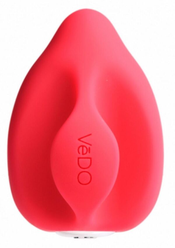 VeDO Yumi Rechargeable Silicone Layon Finger Vibrator - Foxy Pink - Image 3