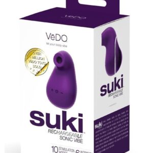 VeDO Suki Rechargeable Silicone Sonic Vibrator - Deep Purple