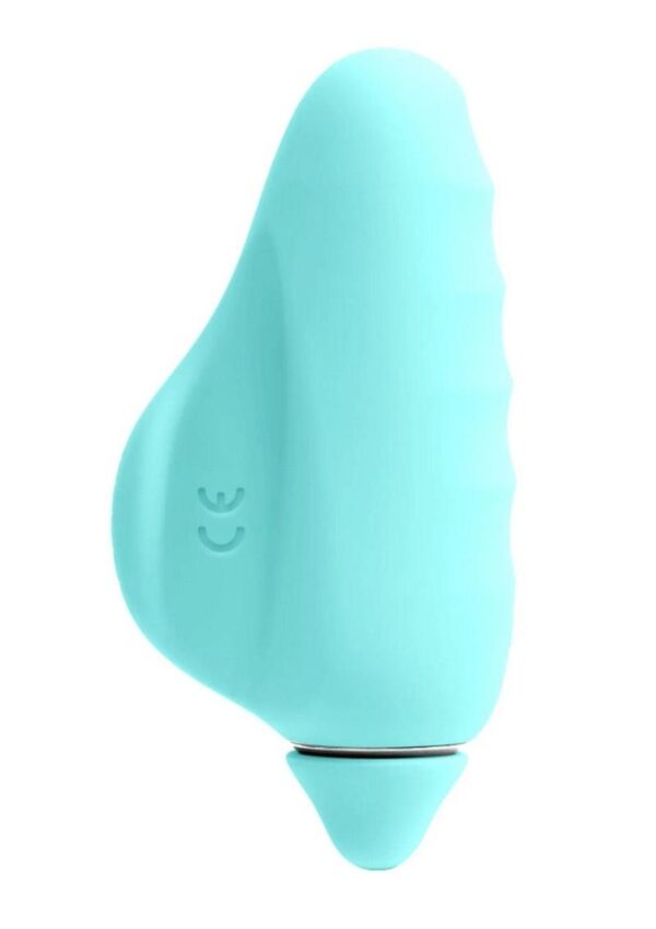 VeDO Vivi Rechargeable Silicone Finger Vibrator - Tease Me Turquoise - Image 3