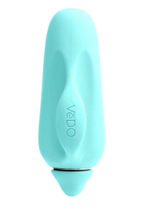 VeDO Vivi Rechargeable Silicone Finger Vibrator - Tease Me Turquoise - Image 4