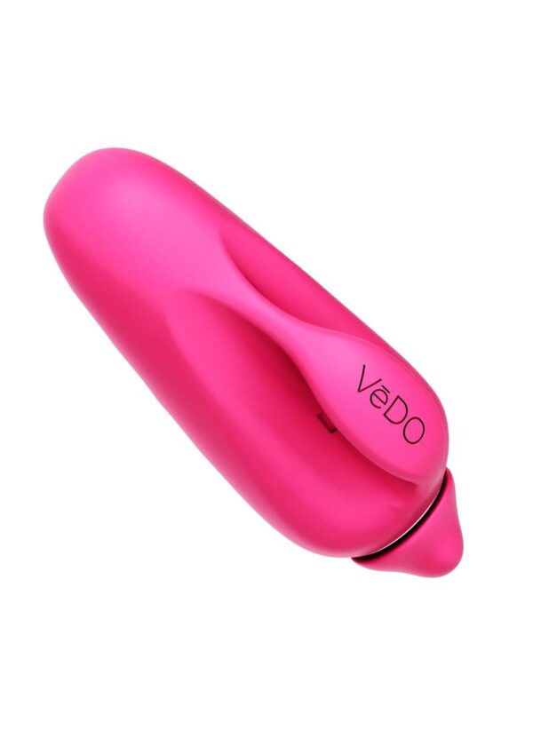 VeDO Vivi Rechargeable Silicone Finger Vibrator - Foxy Pink - Image 2