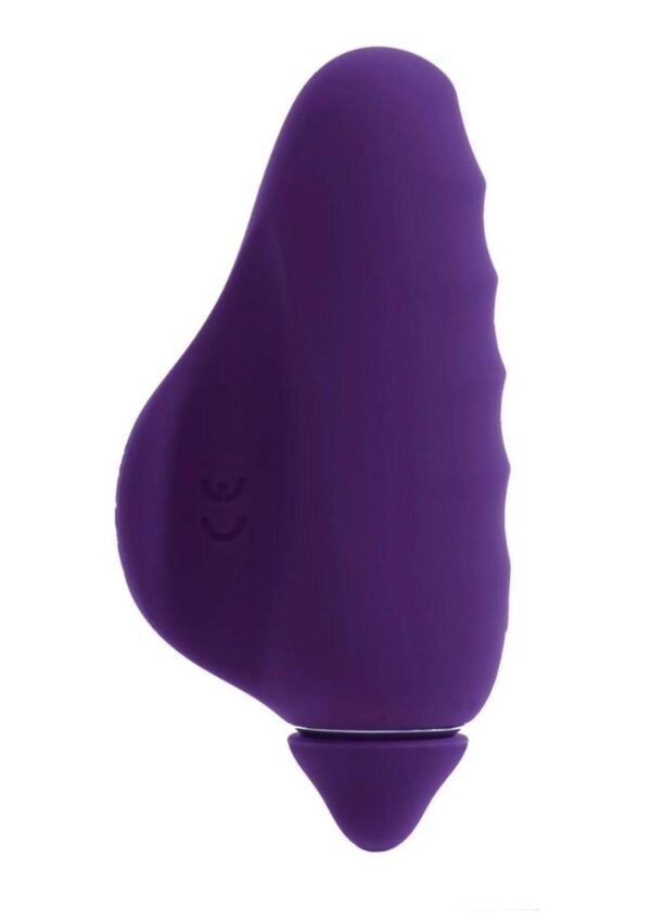VeDO Vivi Rechargeable Silicone Finger Vibrator - Deep Purple - Image 3