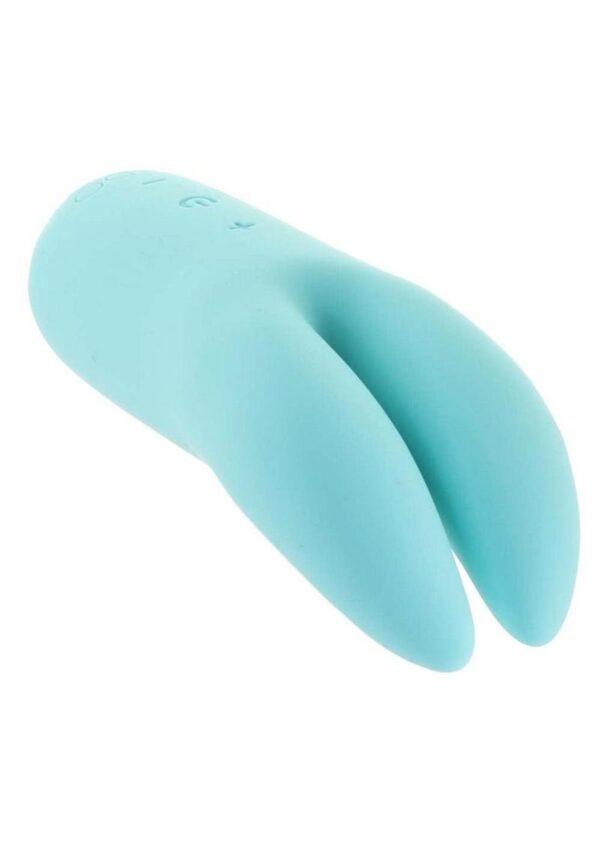 VeDO Kitti Silicone Rechargeable Dual Vibrator - Tease Me Turquoise - Image 3
