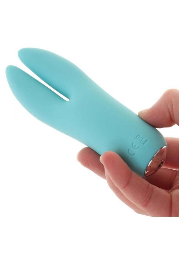 VeDO Kitti Silicone Rechargeable Dual Vibrator - Tease Me Turquoise - Image 4