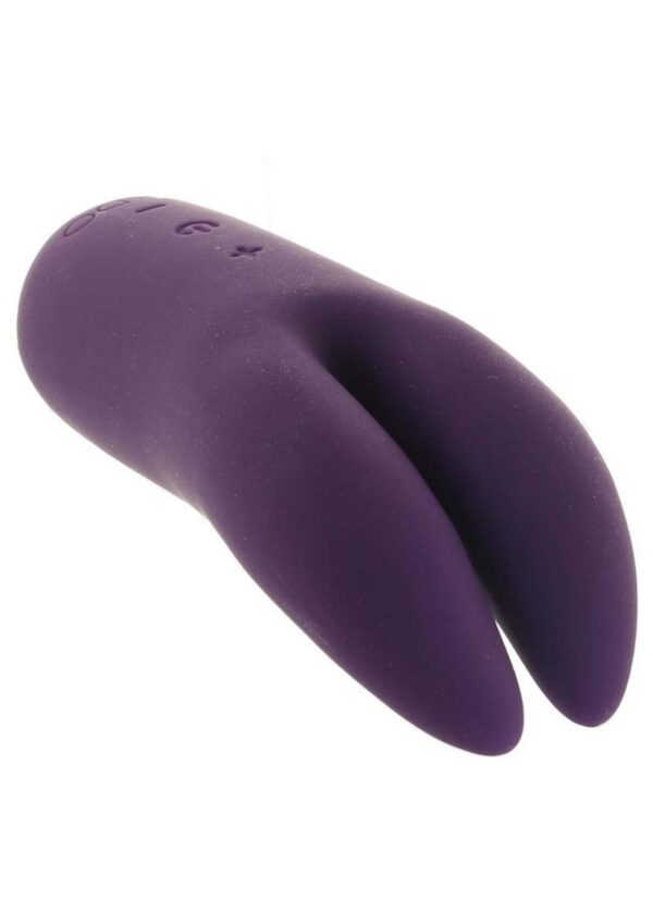 VeDO Kitti Silicone Rechargeable Dual Vibrator - Deep Purple - Image 3