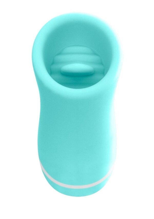 VeDO Liki Rechargeable Silicone Flicker Clitoral Vibrator - Teal - Image 2