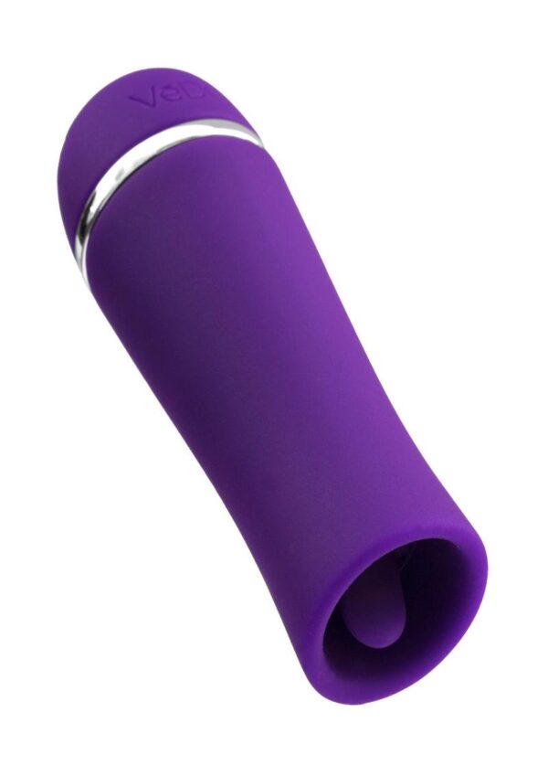 VeDO Liki Rechargeable Silicone Flicker Clitoral Vibrator - Deep Purple - Image 2