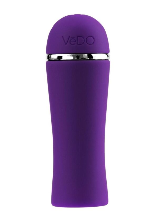 VeDO Liki Rechargeable Silicone Flicker Clitoral Vibrator - Deep Purple - Image 3