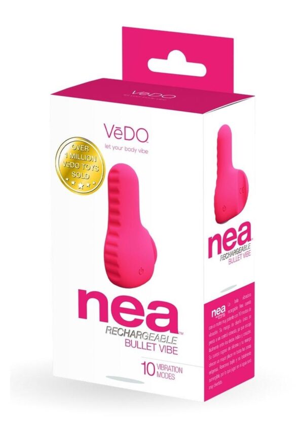 VeDO Nea Rechargeable Silicone Bullet Vibrator - Foxy Pink