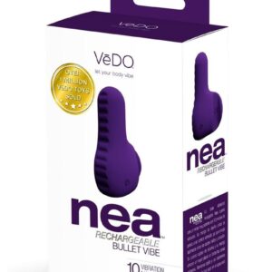 VeDO Nea Rechargeable Silicone Bullet Vibrator - Deep Purple
