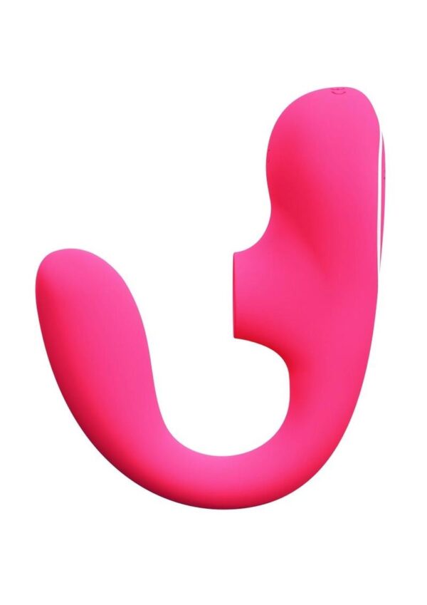 VeDO Suki Plus Rechargeable Silicone Dual Vibrator - Foxy Pink - Image 4