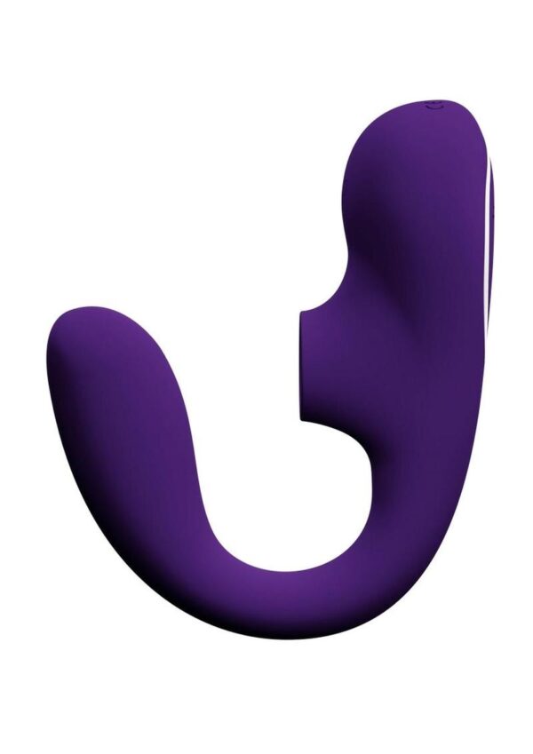 VeDO Suki Plus Rechargeable Silicone Dual Vibrator - Deep Purple - Image 4