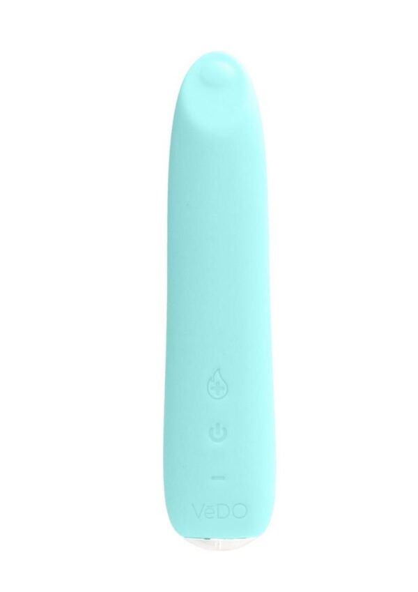 VeDO Boom Rechargeable Silicone Ultra Warming Vibrator - Turquoise - Image 2