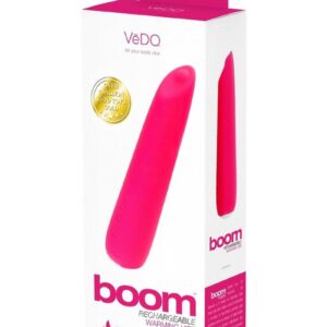 VeDO Boom Rechargeable Silicone Ultra Warming Vibrator - Pink