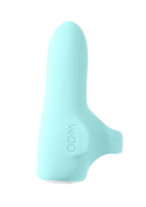 VeDO Fini Rechargeable Silicone Bullet Vibrator - Turquoise - Image 4