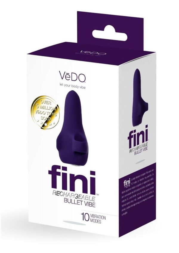 VeDo Fini Rechargeable Silicone Bullet Vibrator - Purple