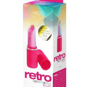 VeDO Retro Silicone Rechargeable Bullet - Pink