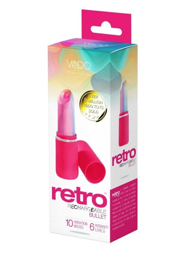 VeDO Retro Silicone Rechargeable Bullet - Pink