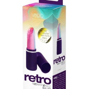 VeDO Retro Silicone Rechargeable Bullet - Purple