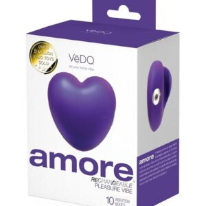 VeDO Amore Rechargeable Silicone Pleasure Massager - Purple