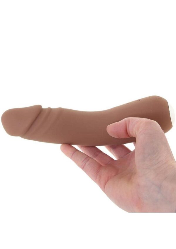 VeDO Rialto Silicone Rechargeable Realistic Vibrator - Caramel - Image 4