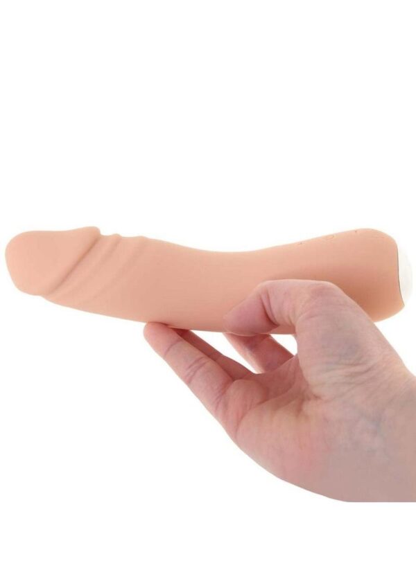 VeDO Rialto Silicone Rechargeable Realistic Vibrator - Vanilla - Image 4