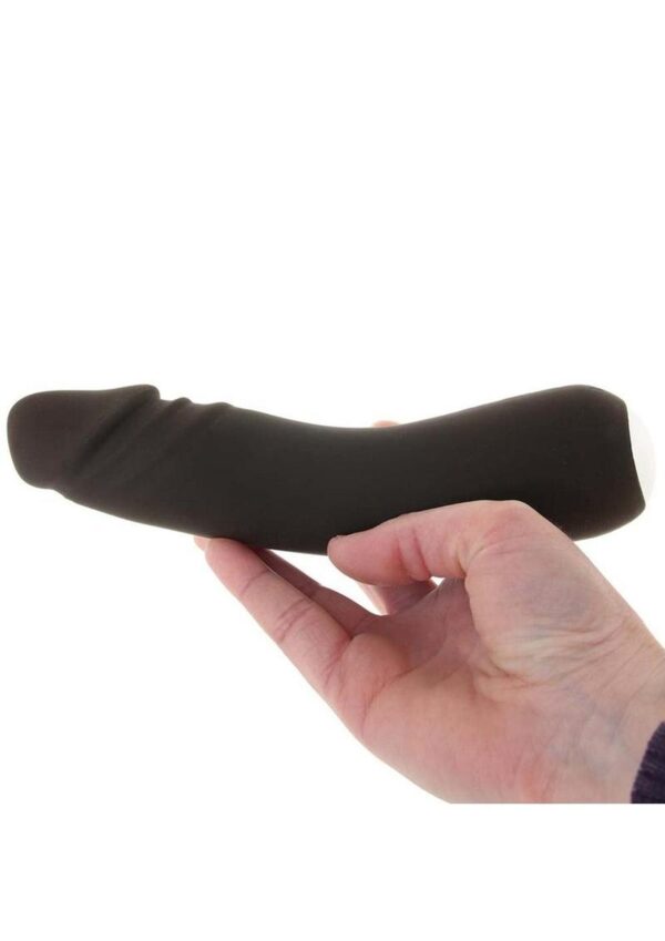 VeDO Rialto Silicone Rechargeable Realistic Vibrator - Black Pearl - Image 4