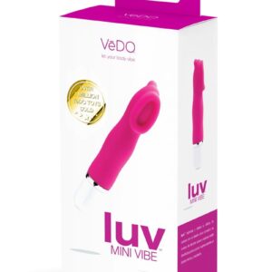 VeDO Luv Silicone Mini Vibrator - Hot In Bed Pink