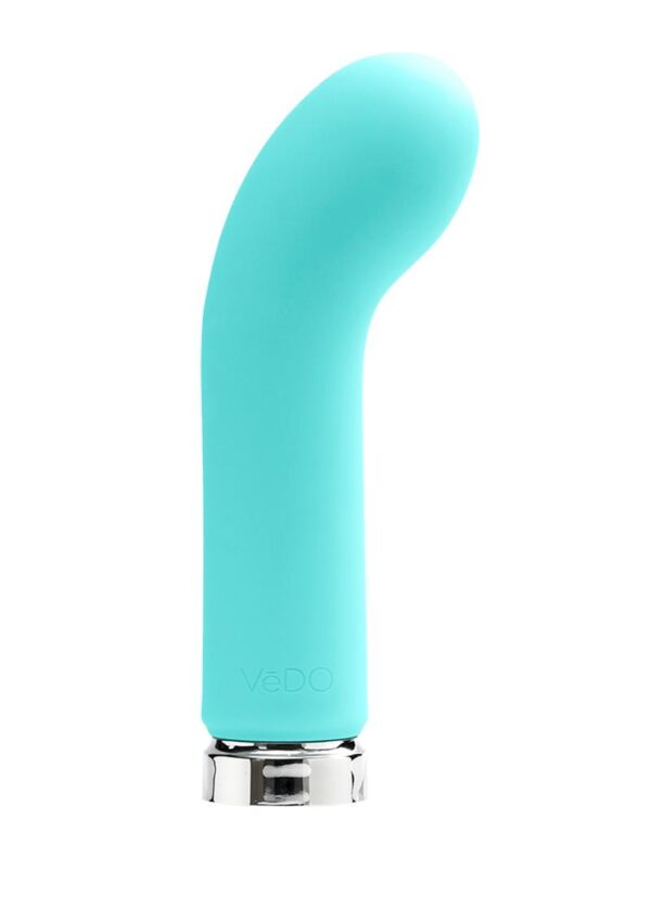 VeDO Gee Plus Rechargeable Silicone Bullet Vibrator - Tease Me Turquoise - Image 2