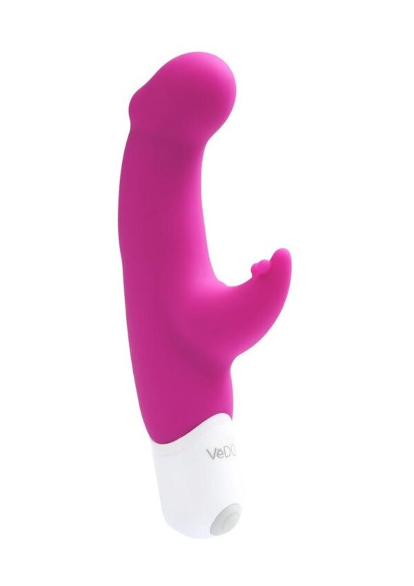VeDO Joy Silicone Rabbit Vibrator - Hot In Bed Pink - Image 4