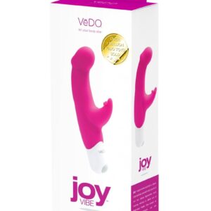 VeDO Joy Silicone Rabbit Vibrator - Hot In Bed Pink