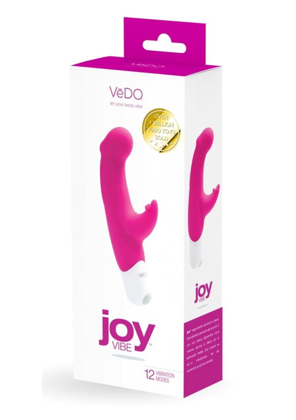 VeDO Joy Silicone Rabbit Vibrator - Hot In Bed Pink