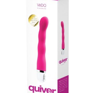 VeDO Quiver Silicone Vibrator - Hot In Bed Pink