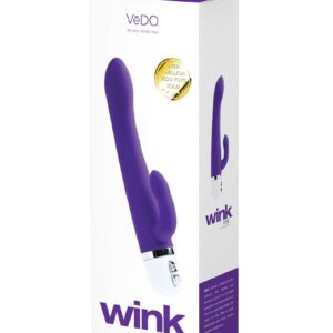 VeDO Wink Silicone Rabbit Vibrator - Into You Indigo