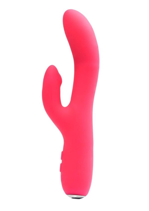 VeDO Rockie Rechargeable Silicone Rabbit Vibrator - Foxy Pink - Image 2