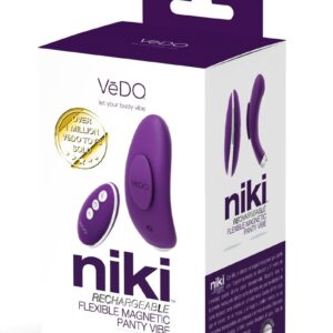 VeDO Niki Rechargeable Silicone Panty Vibe - Deep Purple